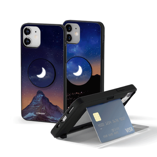 [TryCozy]트라이코지 밤하늘달 스마트톡 카드도어범퍼케이스